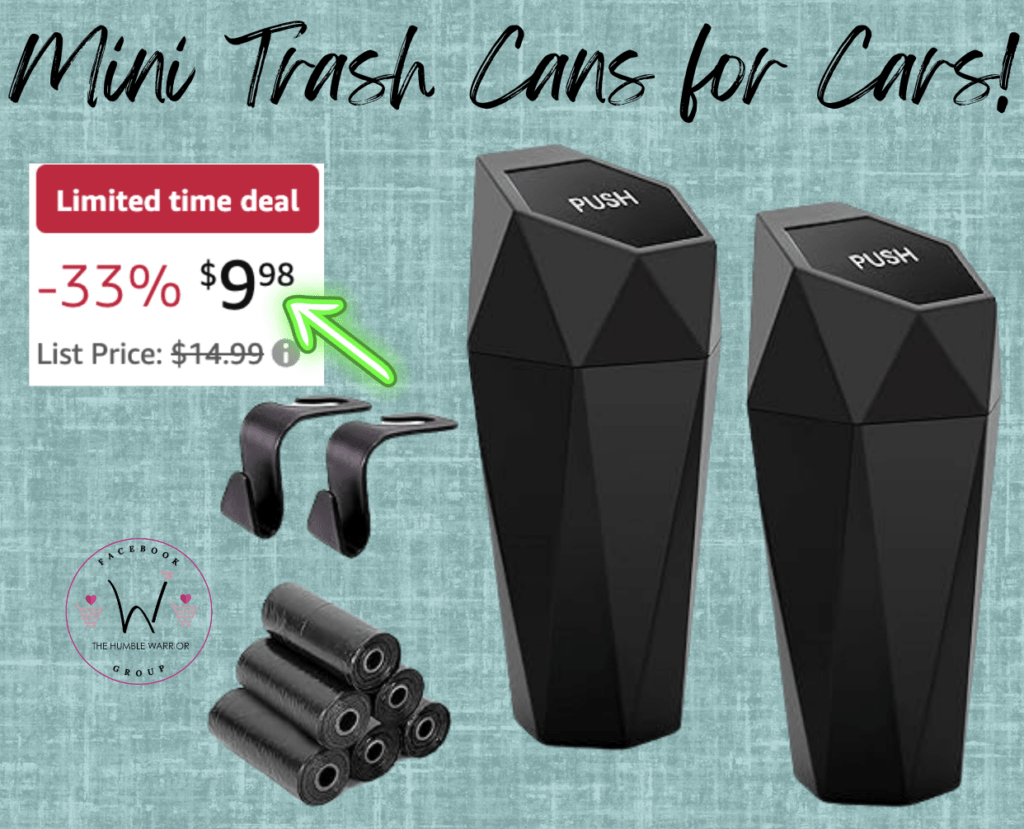 2-pack of Ginsco Car Cup Holder Trash Can!